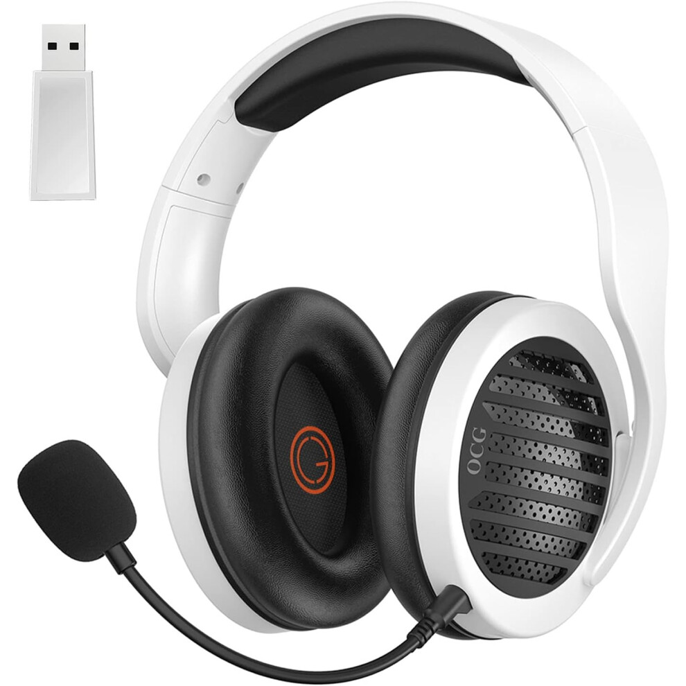 Gaming Headset Dual Wireless Lossless 2.4G Bluetooth Gaming Headphones With Detachable Microphone 50Mm Speakers - For Pc, Ps4, Ps5,Smartphone,Macbook, 6223682518142