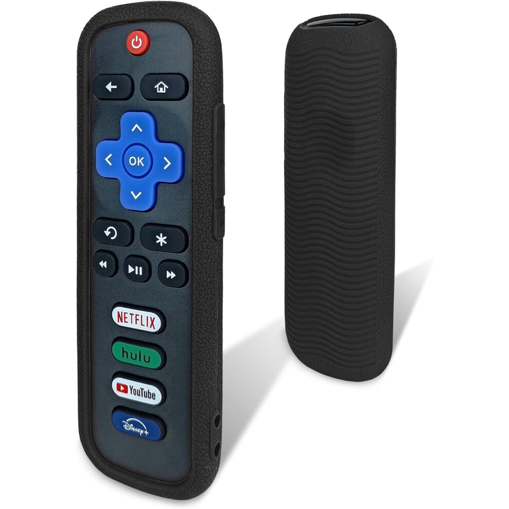 Protective Cover For Roku Remote - Environmentally Friendly Silicone Material, Drop-Proof, Dust-Proof, Washable, Compatible With Most Models Of Roku V 6223682516957
