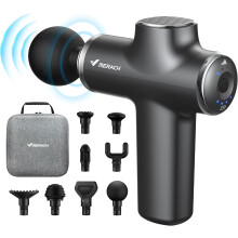 Mini Massage Gun, Upgrade Powerful Deep Tissue Percussion Muscle Massager Gunfor Athletes, 8 Attachments & Carry CaseIncluded, 9Dmini