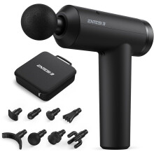 Massage Gun Percussive Muscle Massager for Workout Home Office, Cost-Effective Quiet Handheld Recovery Tool for Pain Relief Daily Therapy, 3 Black