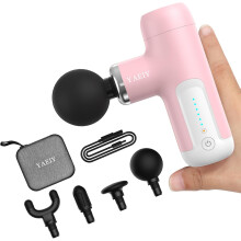 Mini Massage Gun, Portable Massage Gun for Deep Tissue Muscle, Handheld Small Massage Gun, Compact Powerful Massager with Case for Travel, Athletes,Of