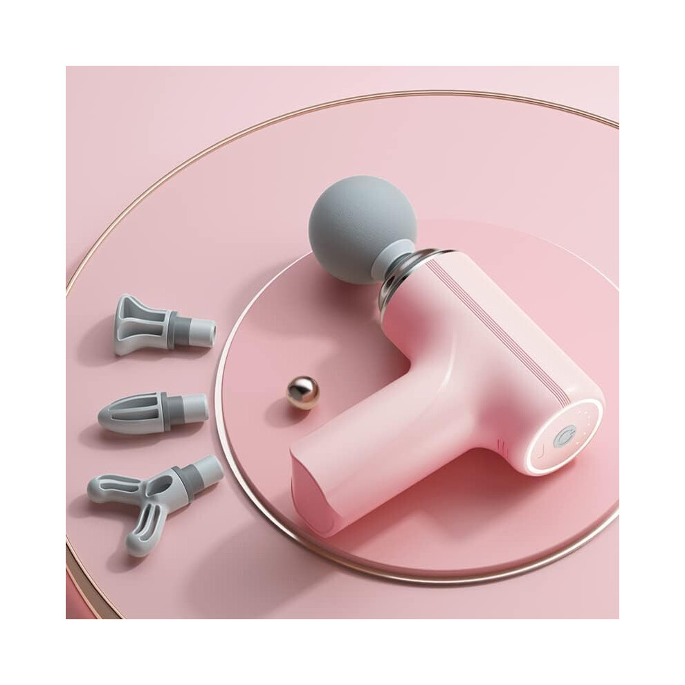 Nuonove Pink Muscle Massage Gun Mini Massage Gun Deep Tissue Handheld Massage Gun Therapy Gun Fascia Gun Massagegun Massagers Handheld Deep Tissue?Pink?