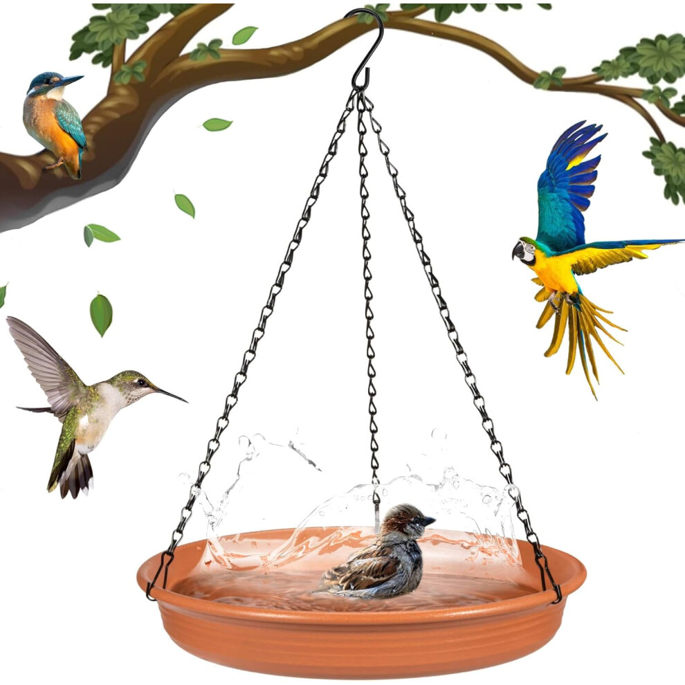 Bird Bath Hanging Bird Feeder Garden Bird Bat Bird Feeder Plate Hanging Tray Bird Bath Tray Hanging Bird Water Or Bird Seed Hanging Bird Baths For O