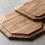 Set of 2 Acacia Wooden Trays Serving Platters Octagon Square Serving Tray Bread Charcuterie Board for Fruit Salad Cheese Platter Vegetable Food Dish C 3