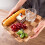 Wood Serving Trays - Set of 2 Square Serving Platters, Wooden Decorative Board Charcuterie Boards for Serving Breakfast Dinner Appetizers Coffee BBQ P 5