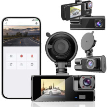 Dash Cam Front Inside, WiFi FHD 1080P HD Dash Camera for Cars, Mini Car Camera Dashcams with APP, Night Vision, 24H Parking Mode, G-Sensor, Loop Recor