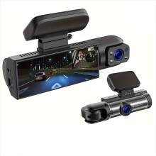1080P Dash Camera Front and Inside,Dashcams for Cars with IR Night Vision Loop Recording G-Sensor 24Hr Parking (1080P)