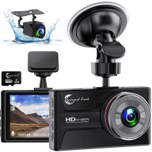 1080P Dash Cam Front and Rear with 32GB SD Card, Dual Dash Camera for Cars, 3 IPS Display Dashcam with Type-C Port,WDR,G-Sensor,Loop Recording,24H Ti