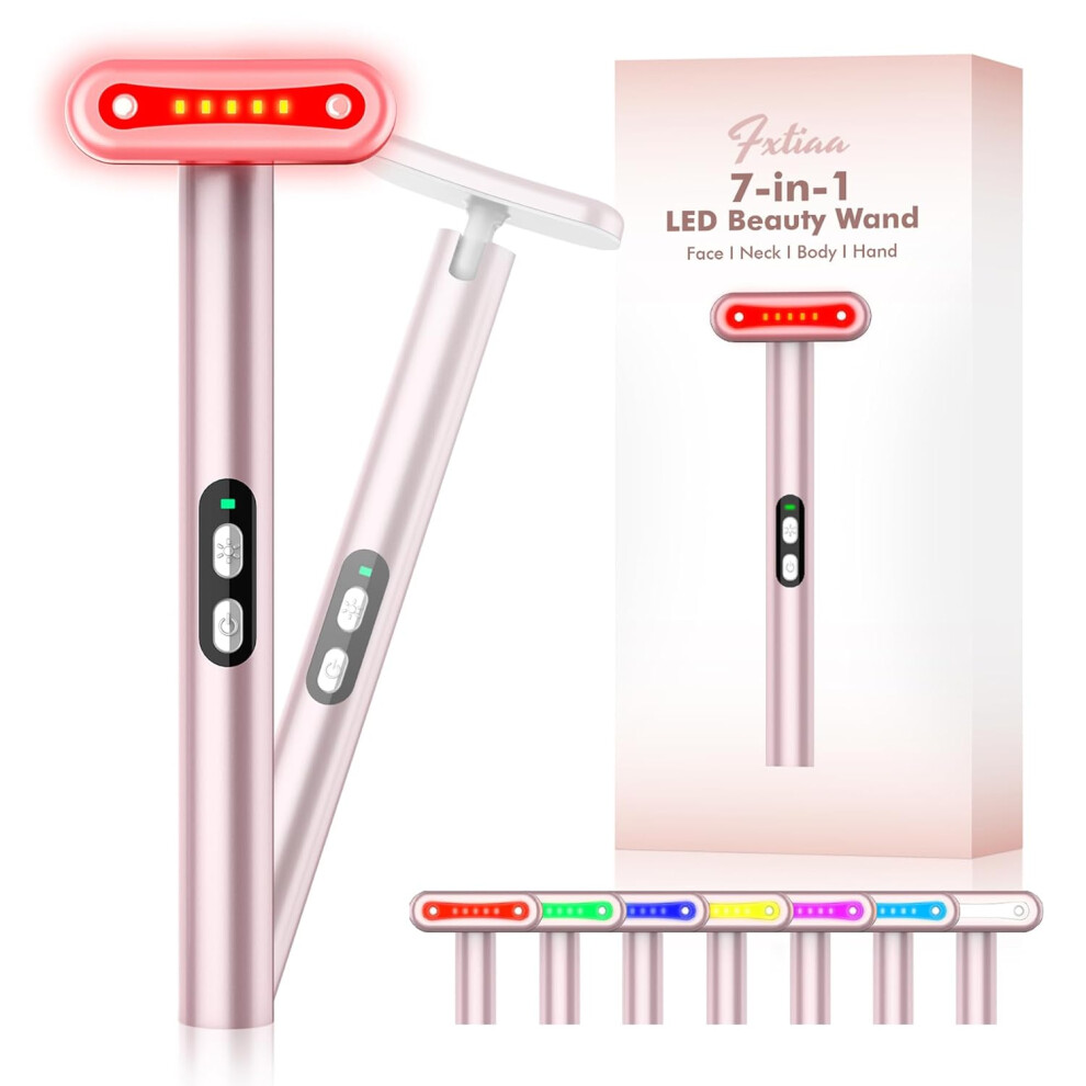 Nuonove Red/Light -Therapy-For-Face, 7 In 1 Led Therapy Eye Equipment For Skin Care At Home Therapy Face Massager Skin Rejuvenation