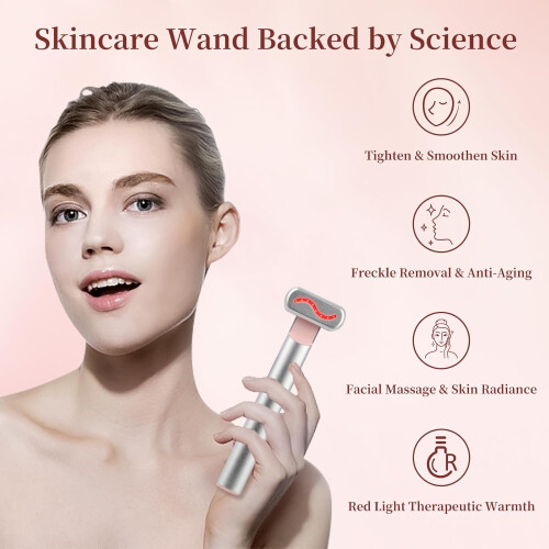 Eye Beauty Facial Wand (Silver(Red)) (Red light) 1