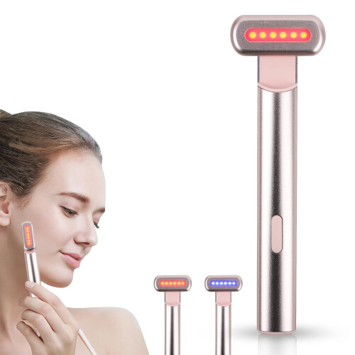 Eye Beauty Facial Wand (Silver(Red)) (Red + Blue Light)