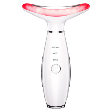 3-in-1 Beauty Massager for Face and Neck, Based on Triple Action LED, Thermal, and Vibration Technologies for Skin Care,Improve,Firm,Tightening and Sm