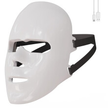 Portable 7 Color LED Face Mask Light Therapy, LED Face Mask Facial Photon Beauty Device for Facial Rejuvenation, Wrinkles Reduction, Anti-Aging