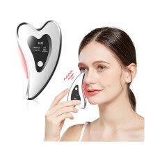 Electric Gua Sha Facial Tools - Face Sculpting Tool / Lift Device - Heated & Vibration & Red Light Massager, Anti-Aging & Wrinkles, Puffiness, Double