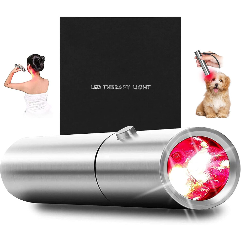 Nuonove Red Light Therapy Device Torch Powerful Infrared Light Therapy Red Light Therapy For Body & Face Natural Pain Relief For Neck Shoulder Knees Joint Mus