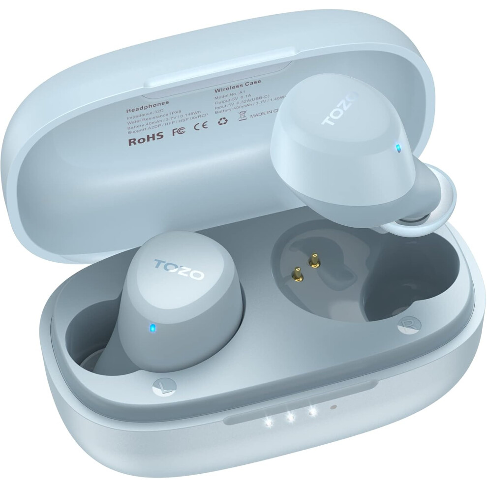 A1 Mini Wireless Earbuds Bluetooth 5.3 In Ear -Weight Headphones Built-In Microphone, Ipx5 Waterproof, Immersive Premium Sound Long Distance Conn Light 6223682524280