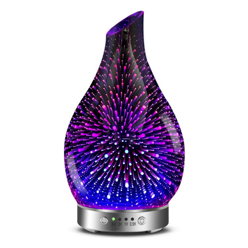 MAXWINER Essentiële Olie Diffusers Ultrasonic 3D Glas Aromatherapie Diffuser, Auto Shut-Off, Timer