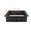 VEVOR VEVOR Fire Pit Ring Square 36x36 in Outer Steel Liner DIY Campfire Ring Firepit 8