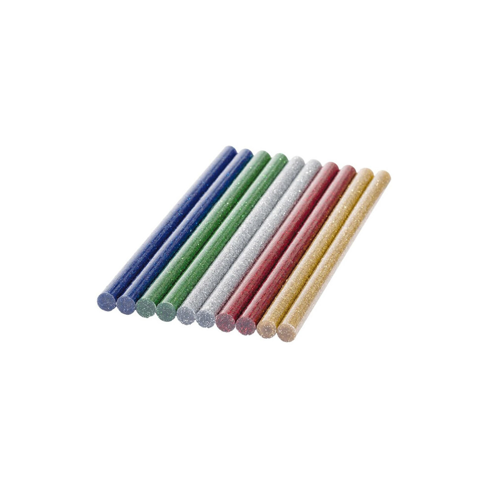 Bosch 7mm Glitter Glue Sticks (10pc, Multicolour) - 2609256D31