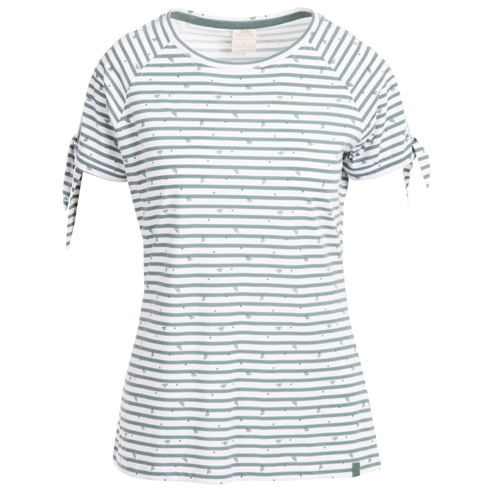 (S, Teal Mist Stripe) Trespass Womens/Ladies Penelope T-Shirt-image-OPC-PF86RTZ-NEW