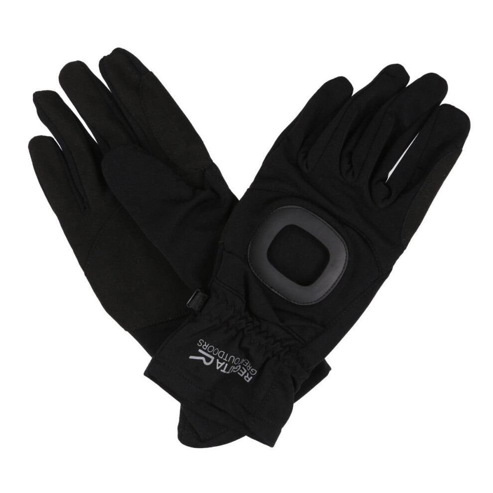 Regatta Versatile Black Unisex Brite Light Gloves, Size: L/XL