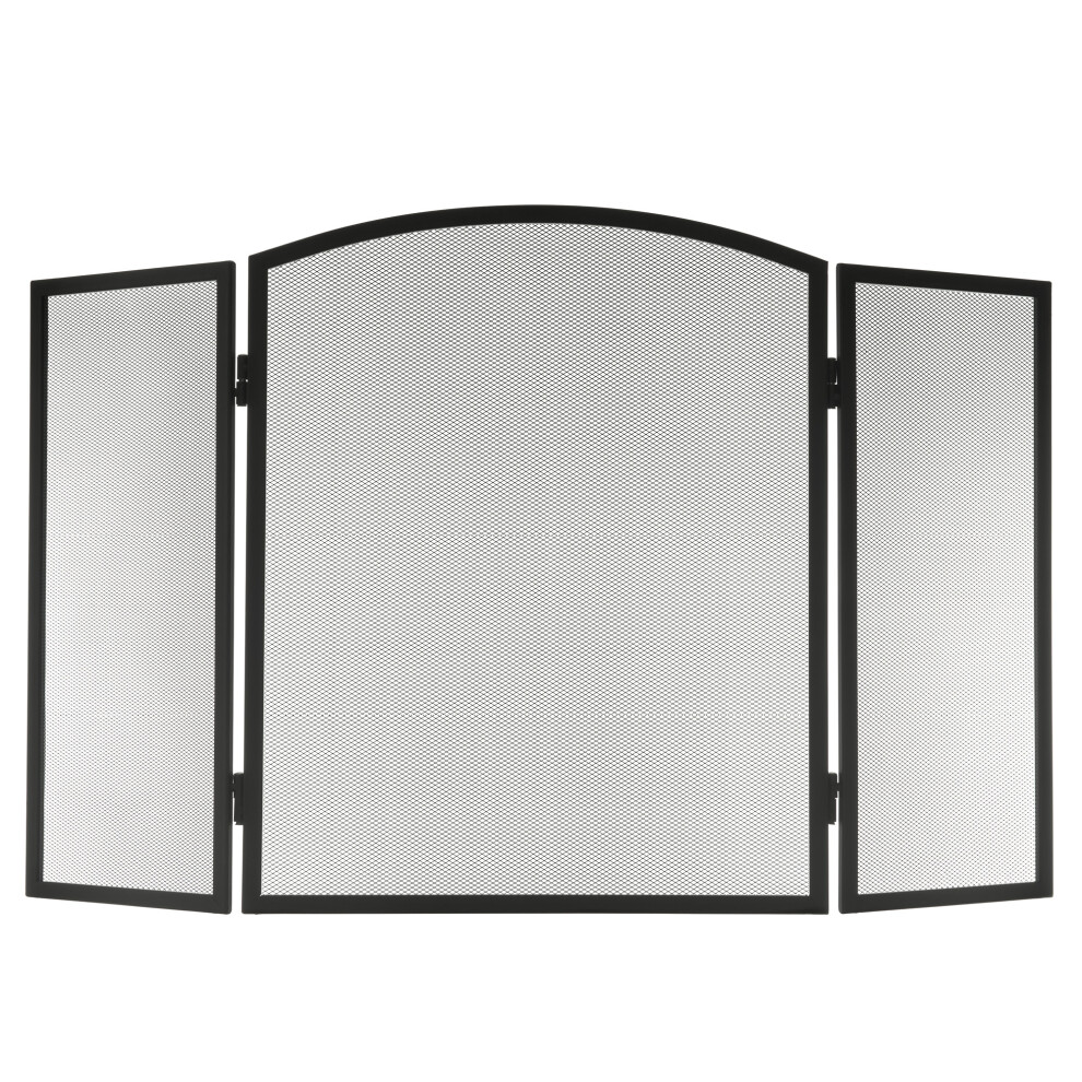 3-Panel Indoor Fireplace Screen Guard