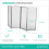 LIVIVO (4 PANELS) LIVIVO Metal 4/5 Panel Fire Screen 6