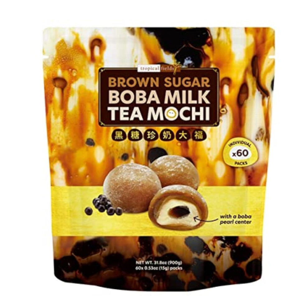 Tropical Fields Brown Sugar Boba Milk Tea Mochi 900g