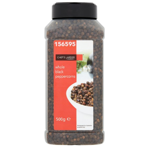 Chef's Larder Whole Black Peppercorns 500g