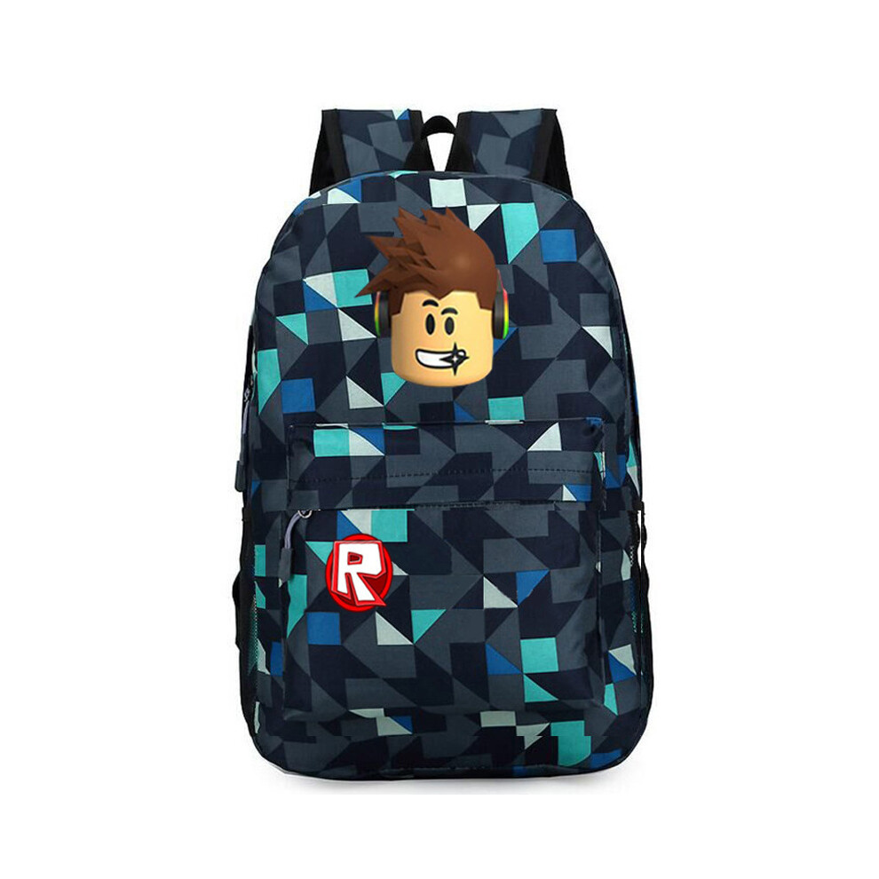 Xcsgsra (Style 04) Roblox Backpack School Bag Boys Girls Bookbag Uk
