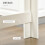 Homcom HOMCOM Bar Table Coffee Table Kitchen Dining Table with 4-Tier Shelf Natural 4