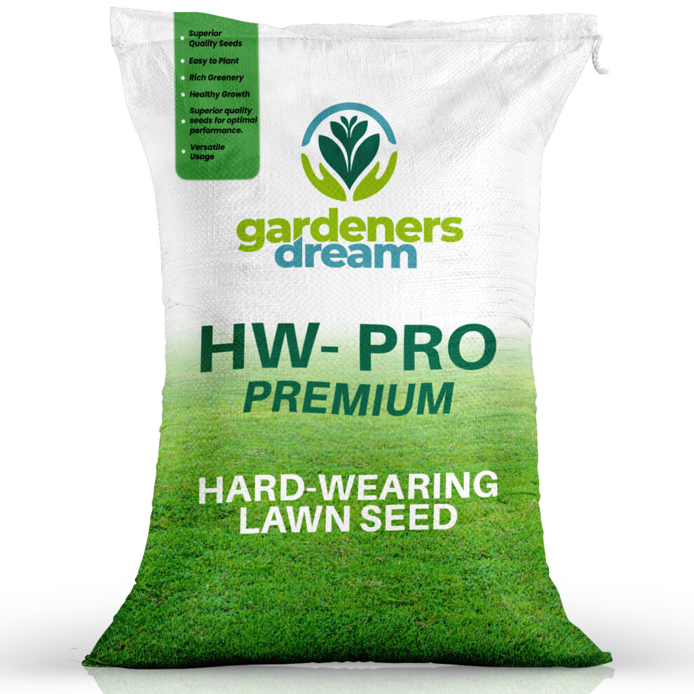 Gardeners Dream Gardenersdream Hard-Wearing Premium Tough Back Garden Lawn Grass Seed