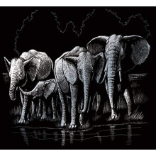 Elephant Herd - Royal & Langnickel Painting By Numbers Kit SILF40