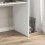 Homcom HOMCOM Computer Desk Writing Table Study Workstation Storage White Wood Grain 7