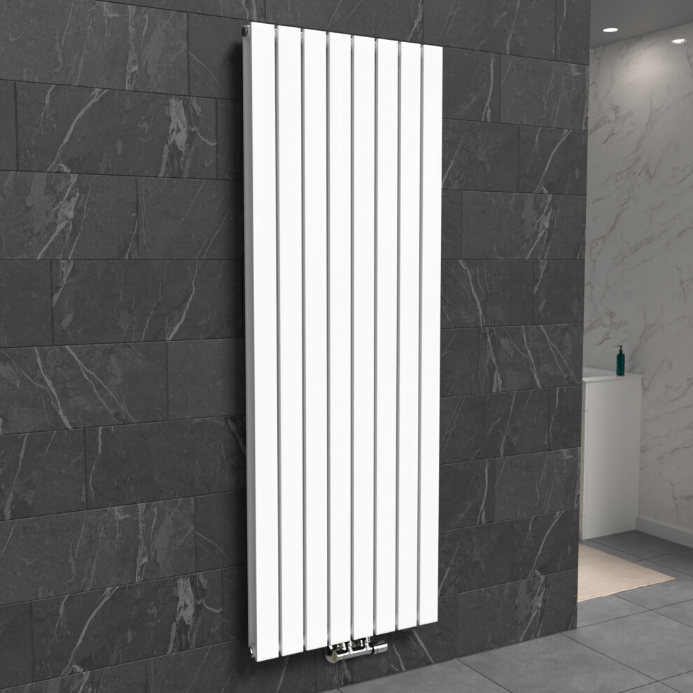 Nes Home 1800 X 546 mm Vertical Flat Panel White Designer Radiator