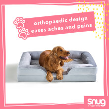 (Extra Large) Snug Orthopaedic Pet Bed Support for Medium Large Extra Large Dogs Ergonomic