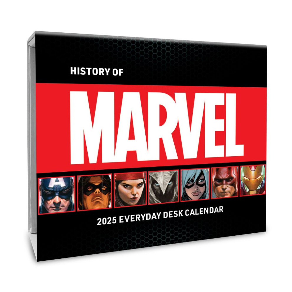 2025 Calendar Marvel Page to View Block Desk Calendar Official Product