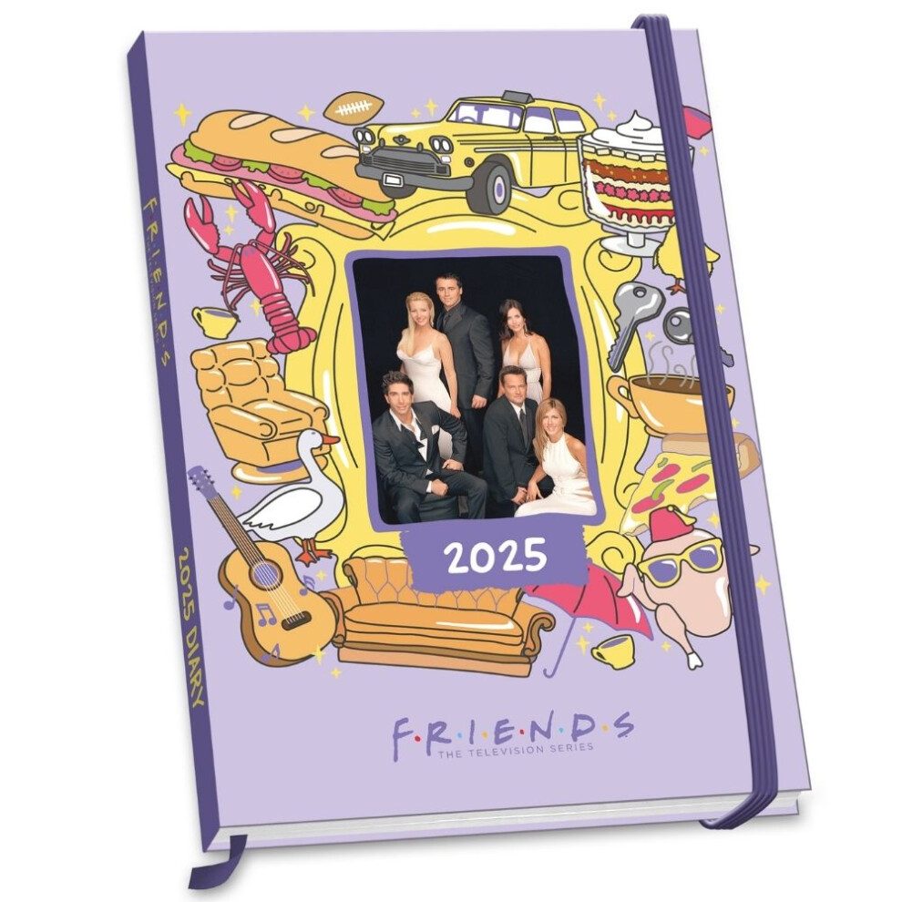 2025 Diary Friends Week to View A5 Diary Official Product