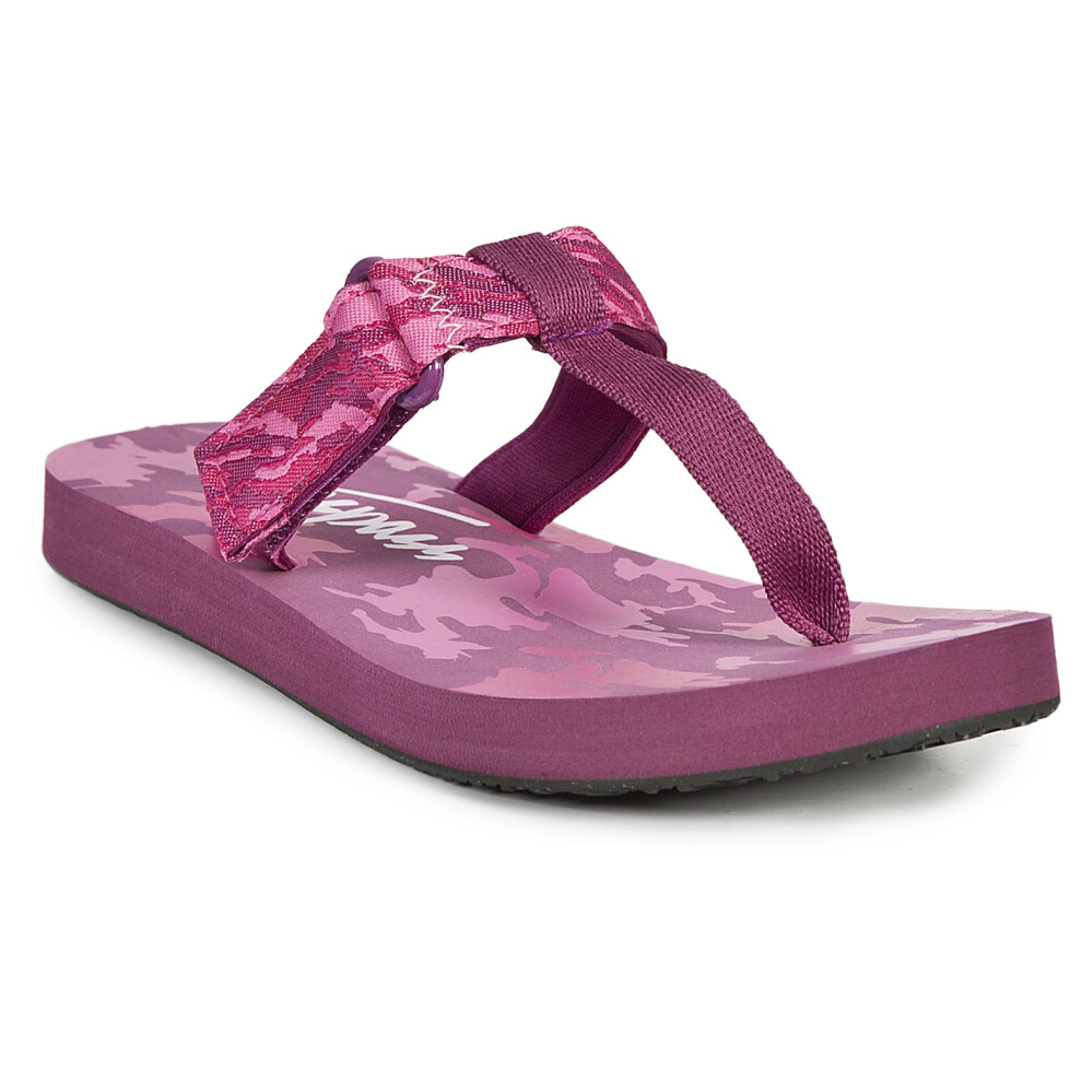 (EACH, Azalea Camo) Trespass Kids Thong Sandals Jettie