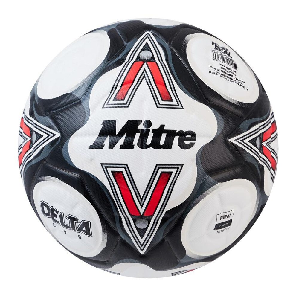 (5, White) Mitre Delta Evo 2024 Contrast Football