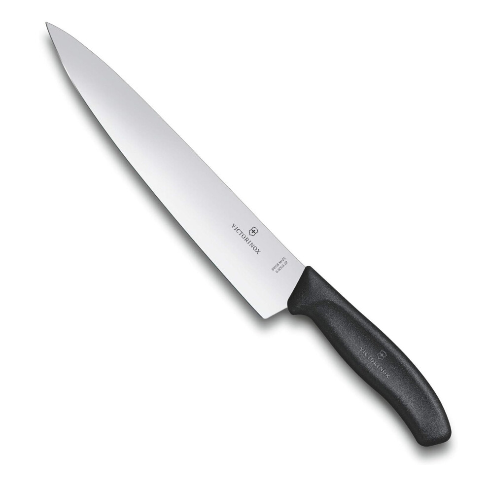 Victorinox Carving Knife 22Cm Plain Edge Blade - Polypropylene Handle Swiss Kitchen Knife