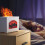 270ML Simulated Fireplace Air Humidifier USB Flame Effect White 2
