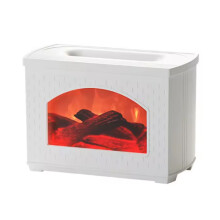 270ML Simulated Fireplace Air Humidifier USB Flame Effect White