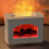 270ML Simulated Fireplace Air Humidifier USB Flame Effect White 3