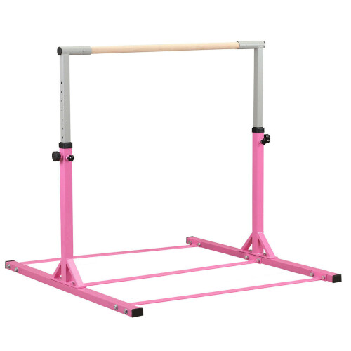 Gymnastics Bar Adjustable Kids Training Kip Horizontal Bars Home Gym 1