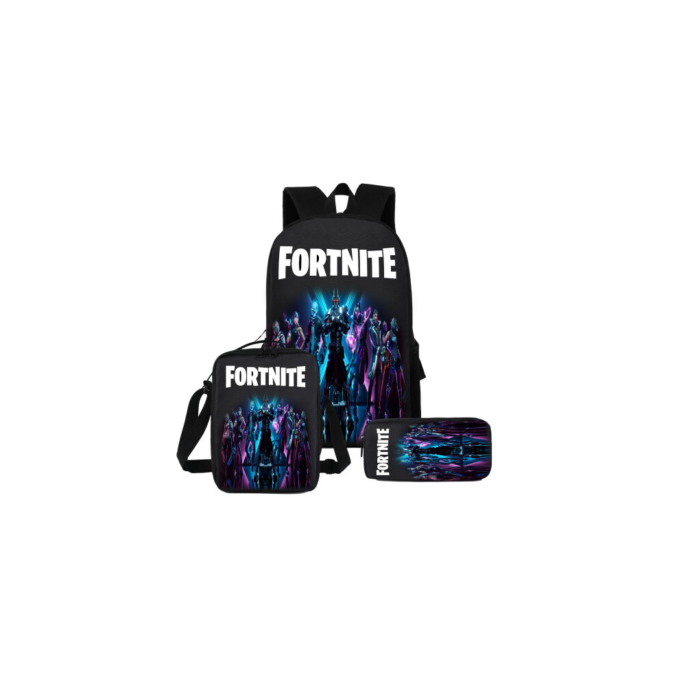 Fortnite Game School Bag Backpack Lunch Bag Pencil Case 3PCS