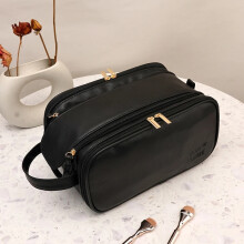 (Black) Travel Bags Men Women Cosmetic Bag Waterproof Makeup Bags Organizer Large Capacity Cosmetics Toiletry Bag Washbag Organizadores