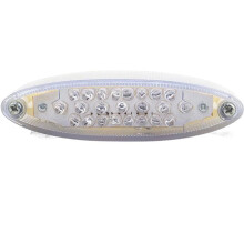 Motorcycle Taillight Universal Brake Stop Light ATV Tail Light(White)