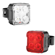 Luzes de Bicicleta À Frente e Atrás Recarregáveis 8 + 9 Modos Luzes de Bicicleta de Alto Brilho Leves Impermeáveis Ip65 para Ciclismo