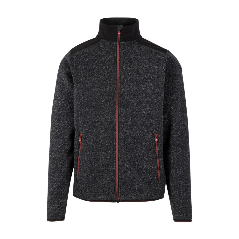 Trespass Men's Black Cossal At200 Fleece - Marl - Xl - Marl - 100% Polyester - Image 3